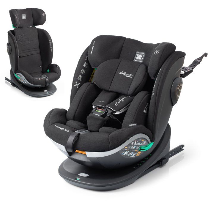 BABYAUTO Car Seat - XPERTA - Group 0/1/2/3 - 40-150 cm - I-Size - Swivel - Reclining - Anthracite