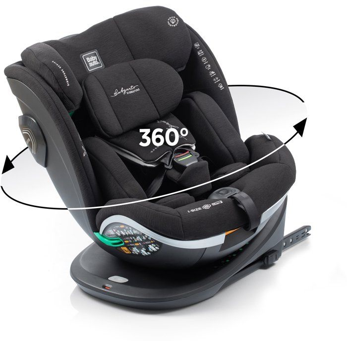 BABYAUTO Car Seat - XPERTA - Group 0/1/2/3 - 40-150 cm - I-Size - Swivel - Reclining - Anthracite