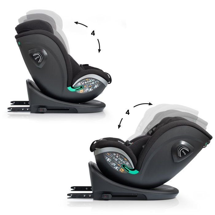 BABYAUTO Car Seat - XPERTA - Group 0/1/2/3 - 40-150 cm - I-Size - Swivel - Reclining - Anthracite
