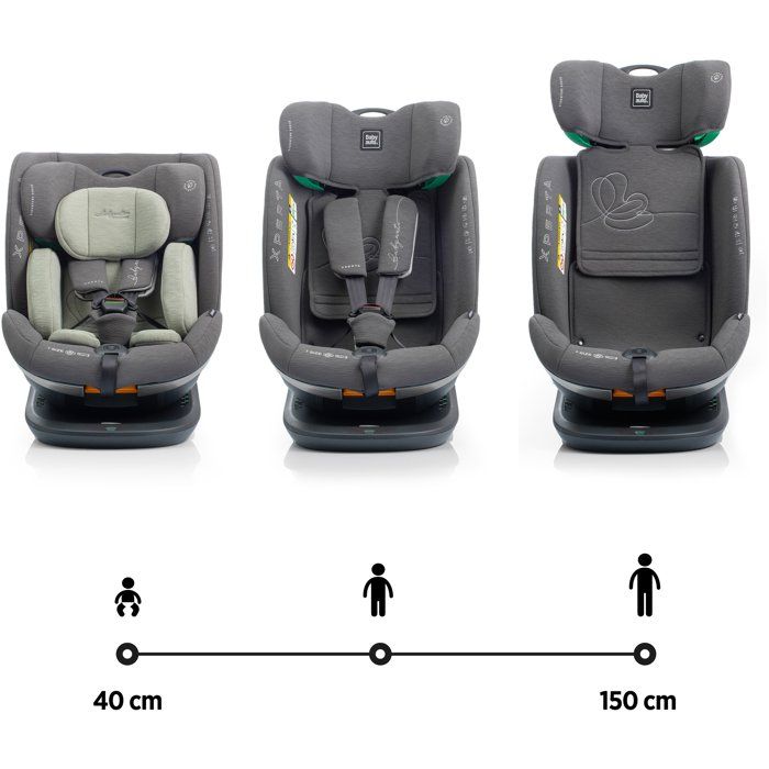 BABYAUTO Car Seat XPERTA Group 0/1/2/3 I-Size Swivel Olive