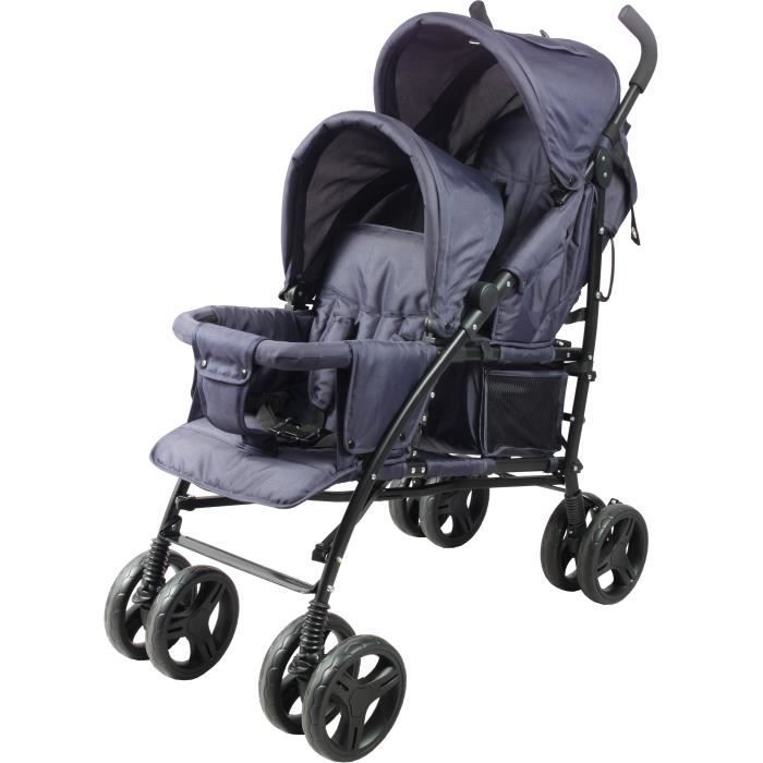 BAMBISOL Double Stroller - 6-36 months - Front seat (max 15 kg) and rear seat (max 15 kg)