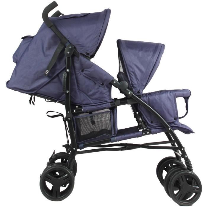 BAMBISOL Double Stroller - 6-36 months - Front seat (max 15 kg) and rear seat (max 15 kg)