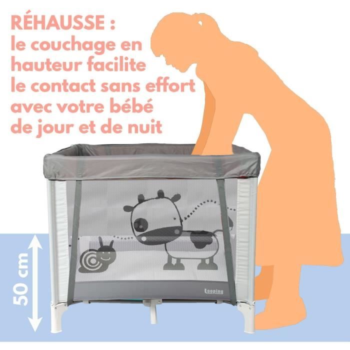 BAMBISOL - 90x90 cm Folding Baby Playpen/Crib - Carry Bag Included 90x90cm