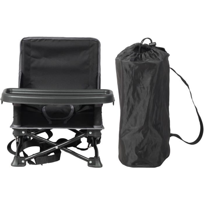 BAMBISOL Booster Seat - Black - Converts to Child's Chair for 3-5 Years