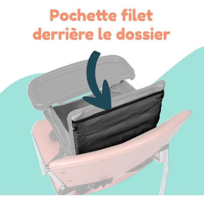 BAMBISOL Booster Seat - Black - Converts to Child's Chair for 3-5 Years