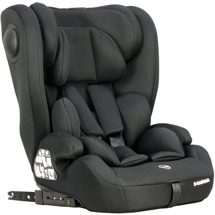 BAMBISOL Convertible Car Seat - I-Size - ISOFIX - Black - AY575N - Group 1/2/3