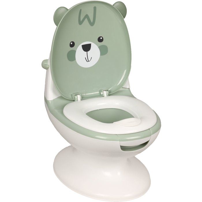 Mini Baby Toilet - BAMBISOL - Teddy Bear - Almond Green