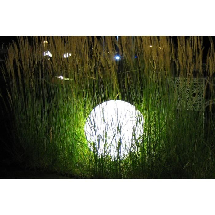 LUMISKY LED Outdoor Wired Light Sphere - White BOBBY - Ø50cm E27 Base