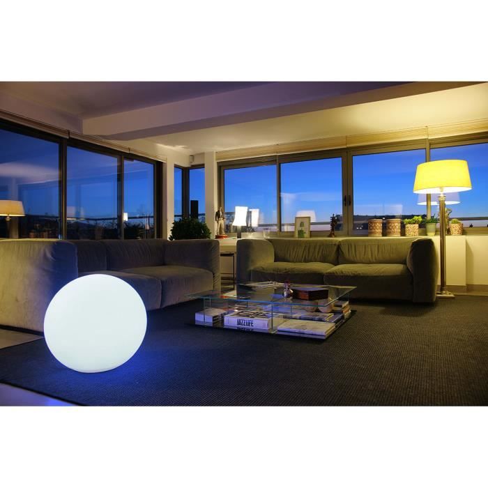 LUMISKY LED Outdoor Wired Light Sphere - White BOBBY - Ø60cm E27 Base