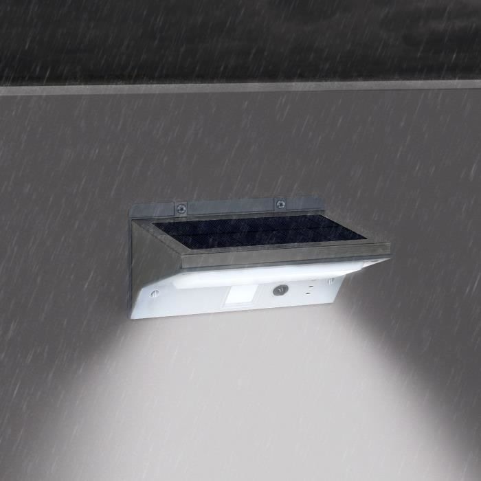 LUMI GARDEN Waterproof Solar Wall Spotlight - 21 LEDs - 330 lm - 120° Rotating Head
