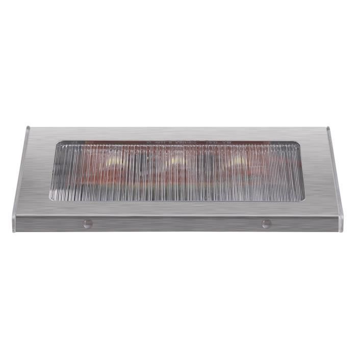 LUMISKY Waterproof Outdoor Solar Wall Light - 3 White LEDs - 2 Lighting Modes