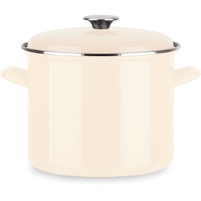 BAUMALU Casserole Dish - Enameled Steel - 26 x 20 cm - Ivory Color