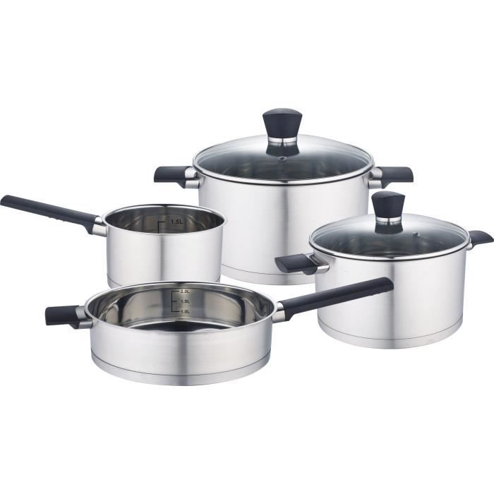 Baumalu Cookware Set - 6 Pieces - Stainless Steel - Induction Compatible