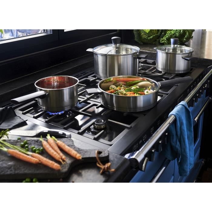 Baumalu Cookware Set - 6 Pieces - Stainless Steel - Induction Compatible