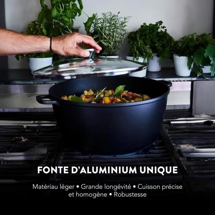 BAUMALU High-sided Slow Cooker - Ceramic Interior - 32 cm