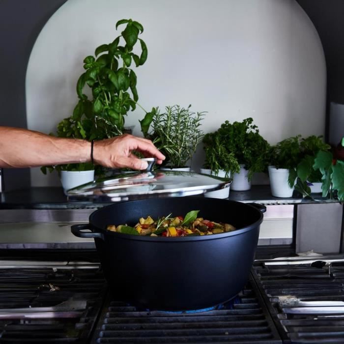 BAUMALU High-sided Slow Cooker - Ceramic Interior - 32 cm