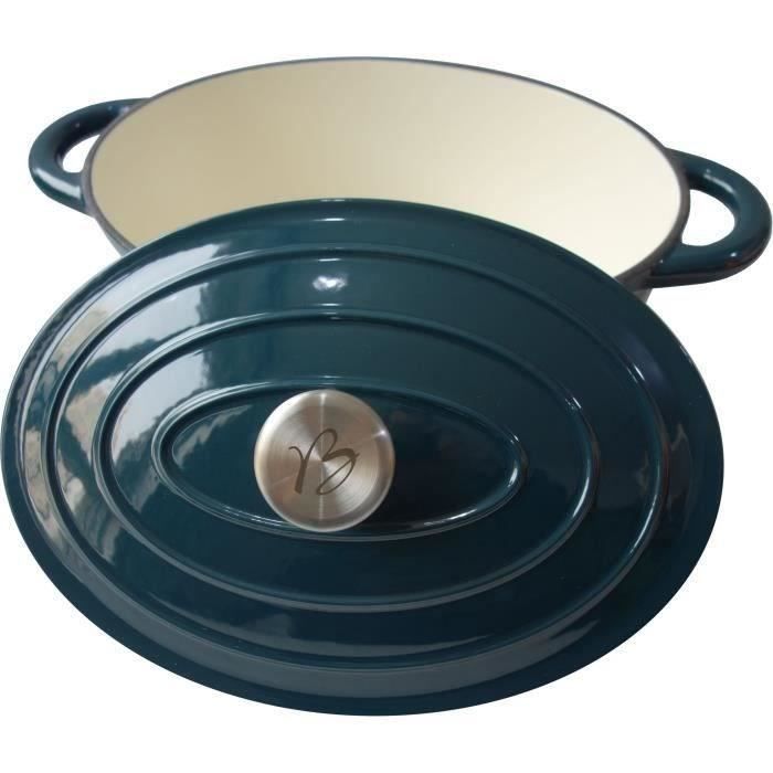 BAUMALU Casserole Dish - Oval - Enameled Cast Iron - 30 cm