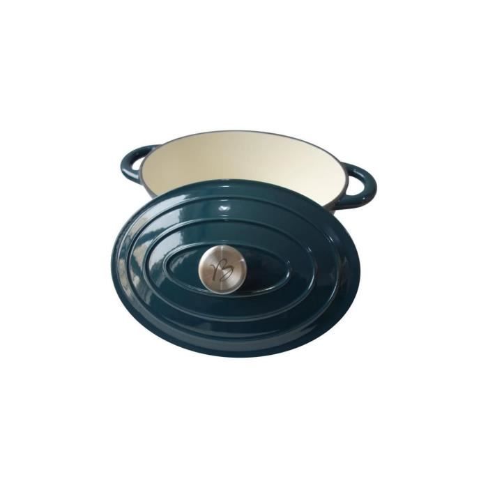 BAUMALU Casserole Dish - Oval - Enameled Cast Iron - 30 cm