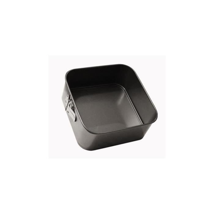 BAUMALU Square Springform Pan - 22 x 22 x 7 cm - Carbon Steel 22x22x7