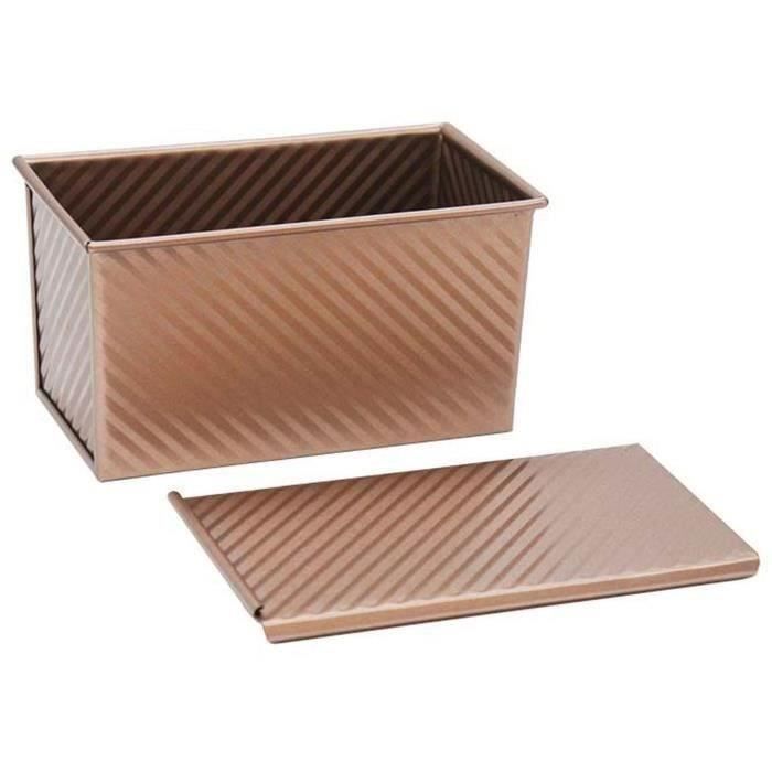 BAUMALU Brioche and Bread Mold with Lid - Steel - 21 x 12 x 11.2 cm