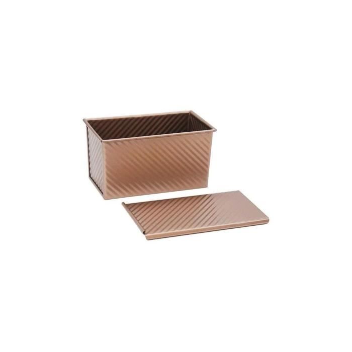 BAUMALU Brioche and Bread Mold with Lid - Steel - 21 x 12 x 11.2 cm