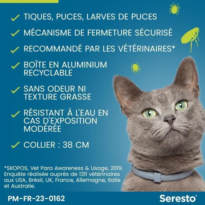 SERESTO Cat Flea and Tick Collar - Protection for 7 to 8 Months