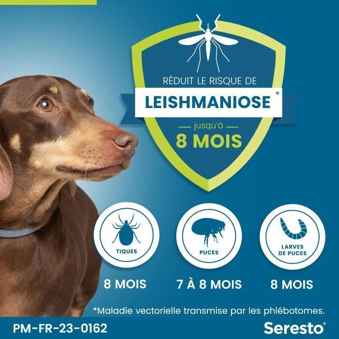 SERESTO Dog Flea and Tick Collar for Small Dogs under 8 kg - 1 Unit