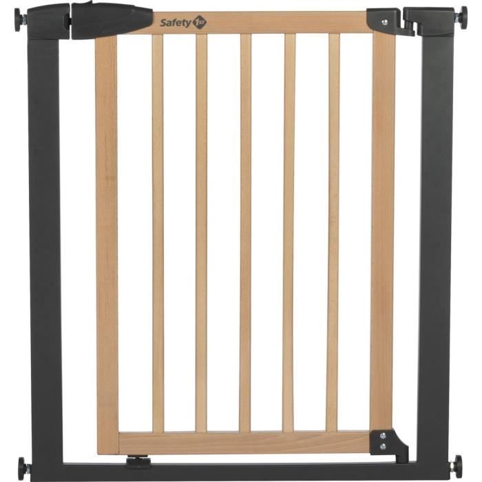 SAFETY 1ST Simply Close Barrier - Wood & Metal - Pressure-mounted - 73-80 cm (94 cm with extension)