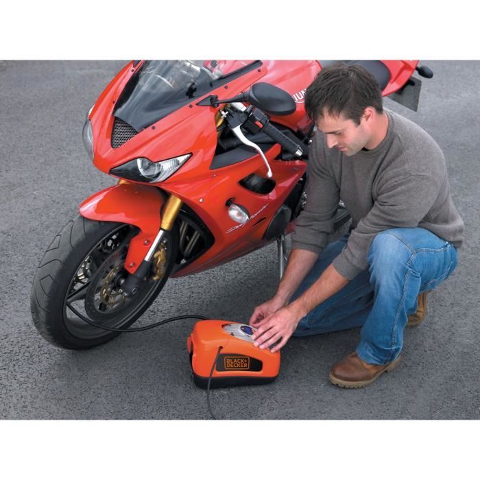 Gonfleur compresseur filaire - BLACK&DECKER - ASI300-QS - 11 bars/160 PSI