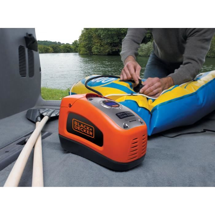 Gonfleur compresseur filaire - BLACK&DECKER - ASI300-QS - 11 bars/160 PSI