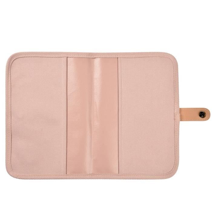 BÉABA Powder Pink Canvas Health Record Book Cover