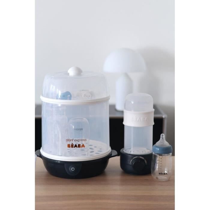 BÉABA - Baby Bottle/Food Jar Warmer - Sterilizer - Gentle Steam - Night Blue