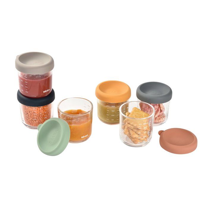 BEABA Sunrise 6-serving Glass Gift Set (250 ml)