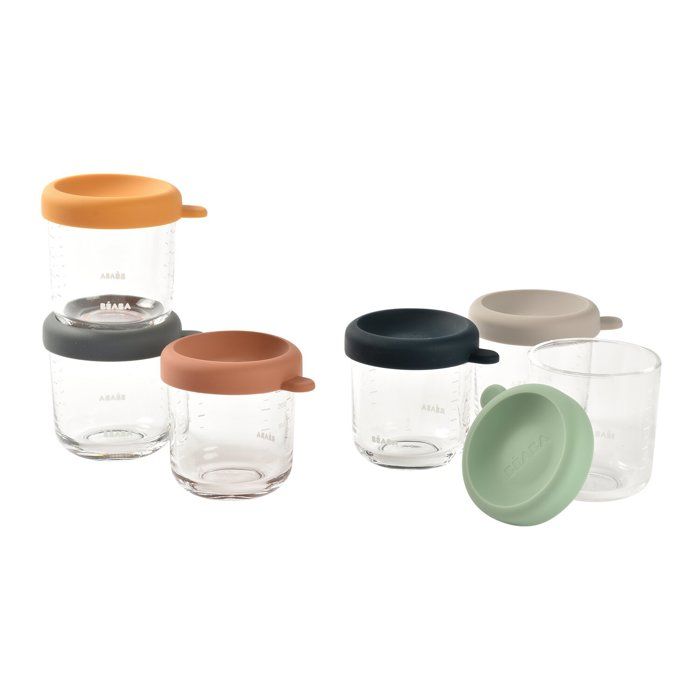 BEABA Sunrise 6-serving Glass Gift Set (250 ml)