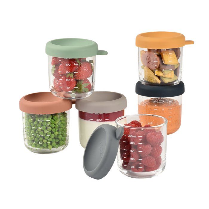 BEABA Sunrise 6-serving Glass Gift Set (250 ml)