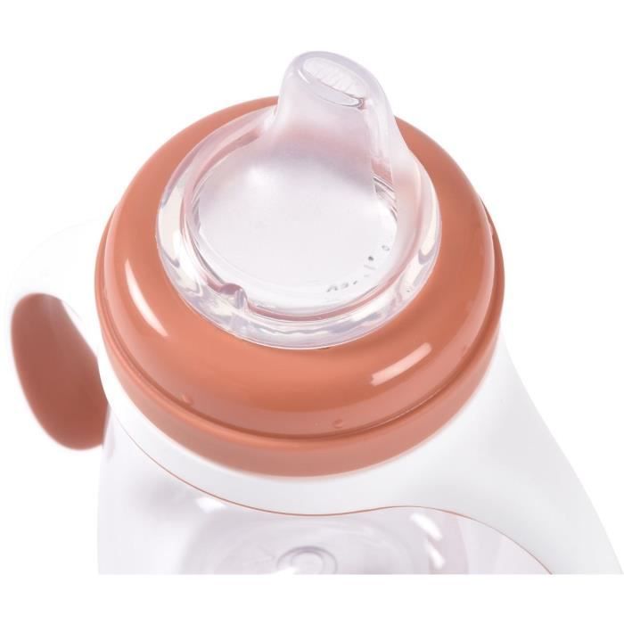 BEABA 2-in-1 Training Bottle - 210 ml - Terracotta