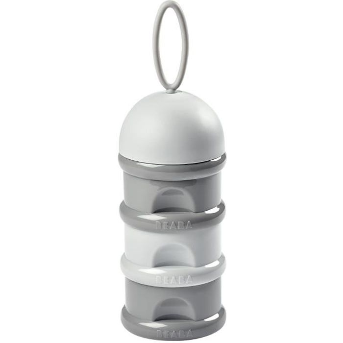 BÉABA Stackable Milk Dispenser Box - 3 Compartments - Grey