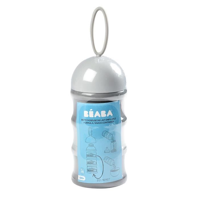 BÉABA Stackable Milk Dispenser Box - 3 Compartments - Grey
