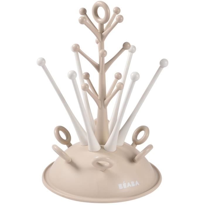 BEABA Tree-shaped Bottle Drying Rack - Holds up to 6 bottles - Clay
