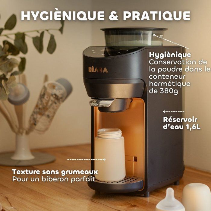 Préparateur de biberons - BEABA - MILKEO Plus V2 - Bleu nuit