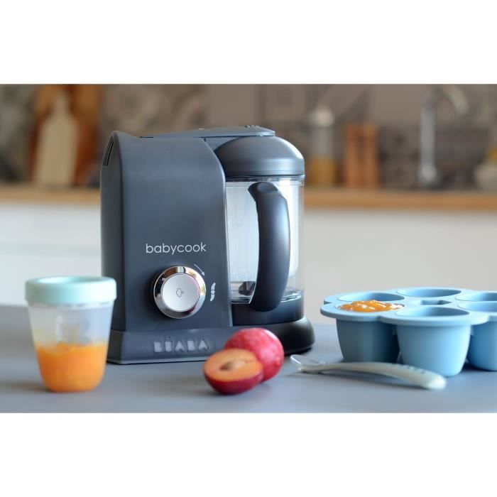 BÉABA - Babycook Solo - 4-in-1 Baby Food Maker - Dark Grey