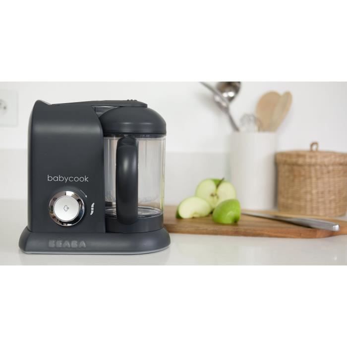 BÉABA - Babycook Solo - 4-in-1 Baby Food Maker - Dark Grey