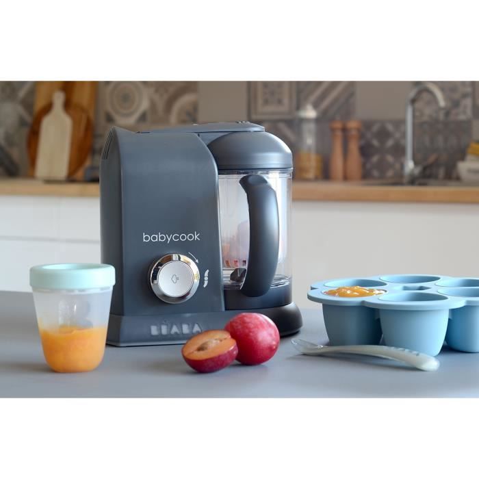 BÉABA - Babycook Solo - 4-in-1 Baby Food Maker - Dark Grey