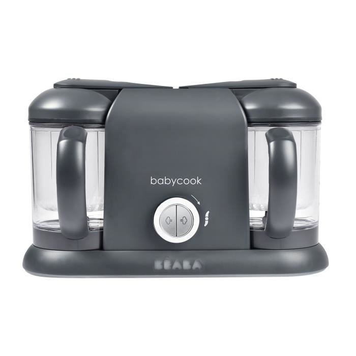 BÉABA - Babycook Duo - 4-in-1 Baby Food Maker - XXL 2200 ml - Dark Grey