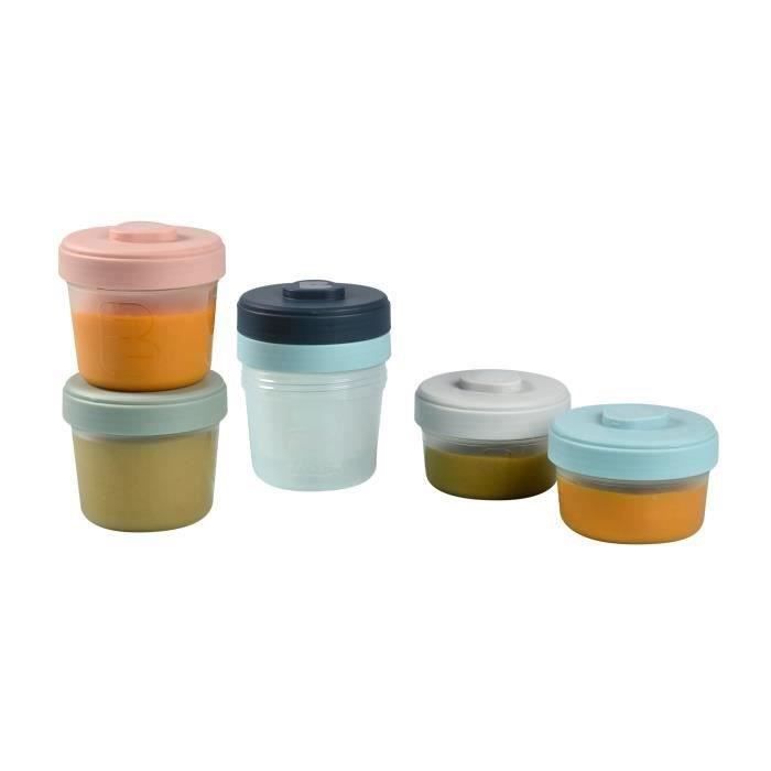 Clip-On Portion Set for Baby Food - Airtight, Sturdy Polypropylene Containers - Ideal for Storage and Transport