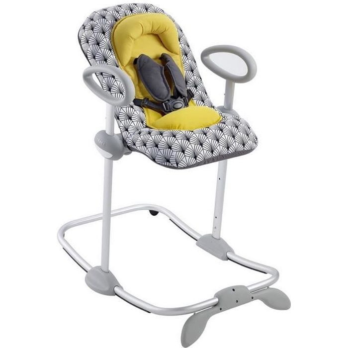 Ultra-Comfortable Height-Adjustable Baby Bouncer - 4 Height Settings - 3 Reclining Positions