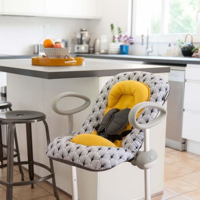 Ultra-Comfortable Height-Adjustable Baby Bouncer - 4 Height Settings - 3 Reclining Positions
