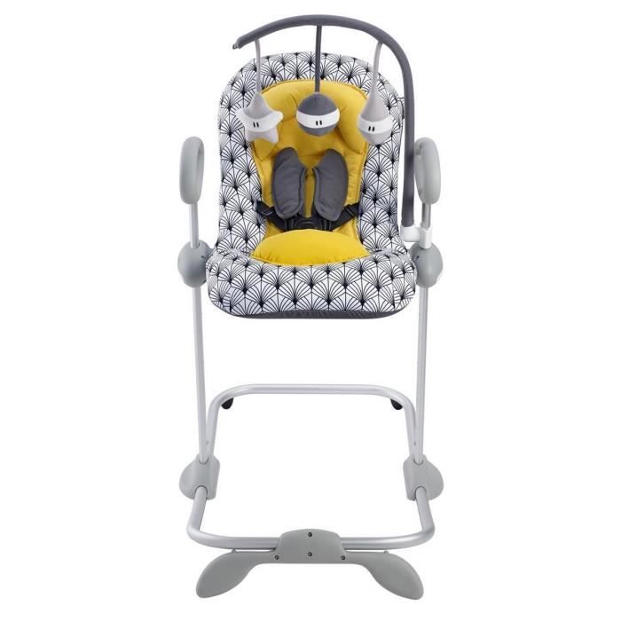 Ultra-Comfortable Height-Adjustable Baby Bouncer - 4 Height Settings - 3 Reclining Positions