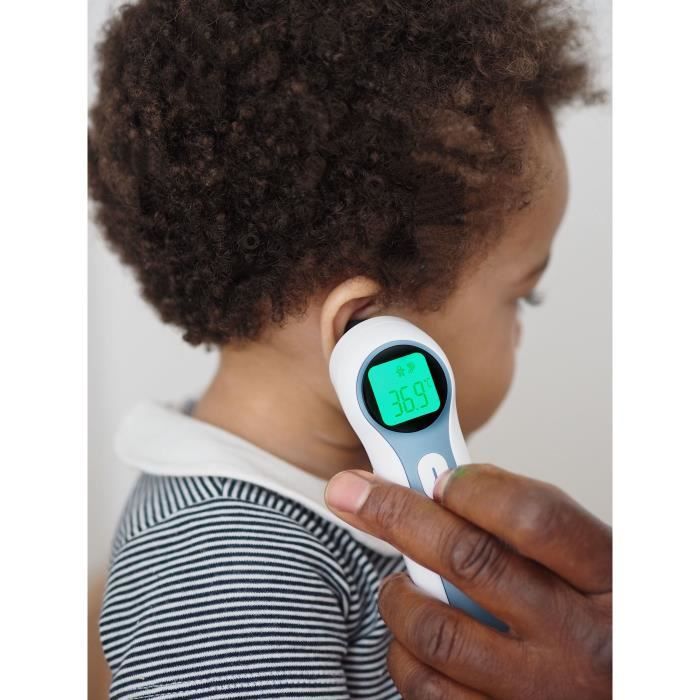 BÉABA Non-Contact Infrared Digital Thermometer - Forehead, Ear, Room Measurement - Fever Alert - Thermospeed