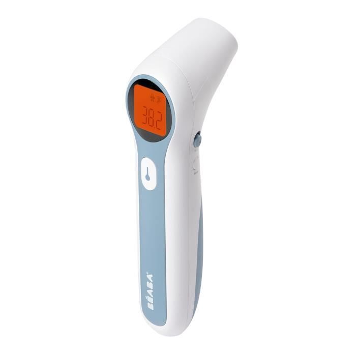 BÉABA Non-Contact Infrared Digital Thermometer - Forehead, Ear, Room Measurement - Fever Alert - Thermospeed